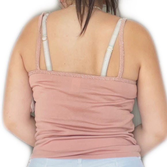 Vintage Collette Dinnigan tank top pink Size L - Picture 2 of 2